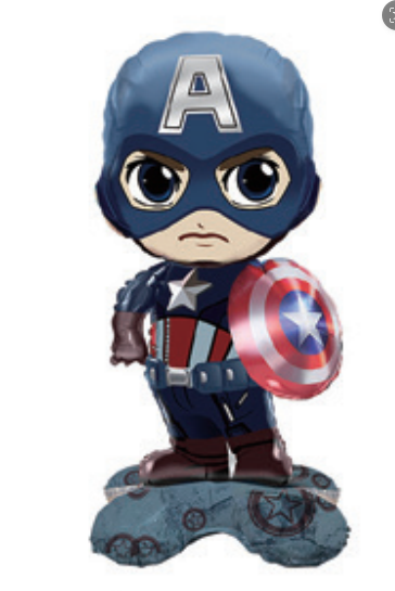 Children Theme Captain America Foil Balloon