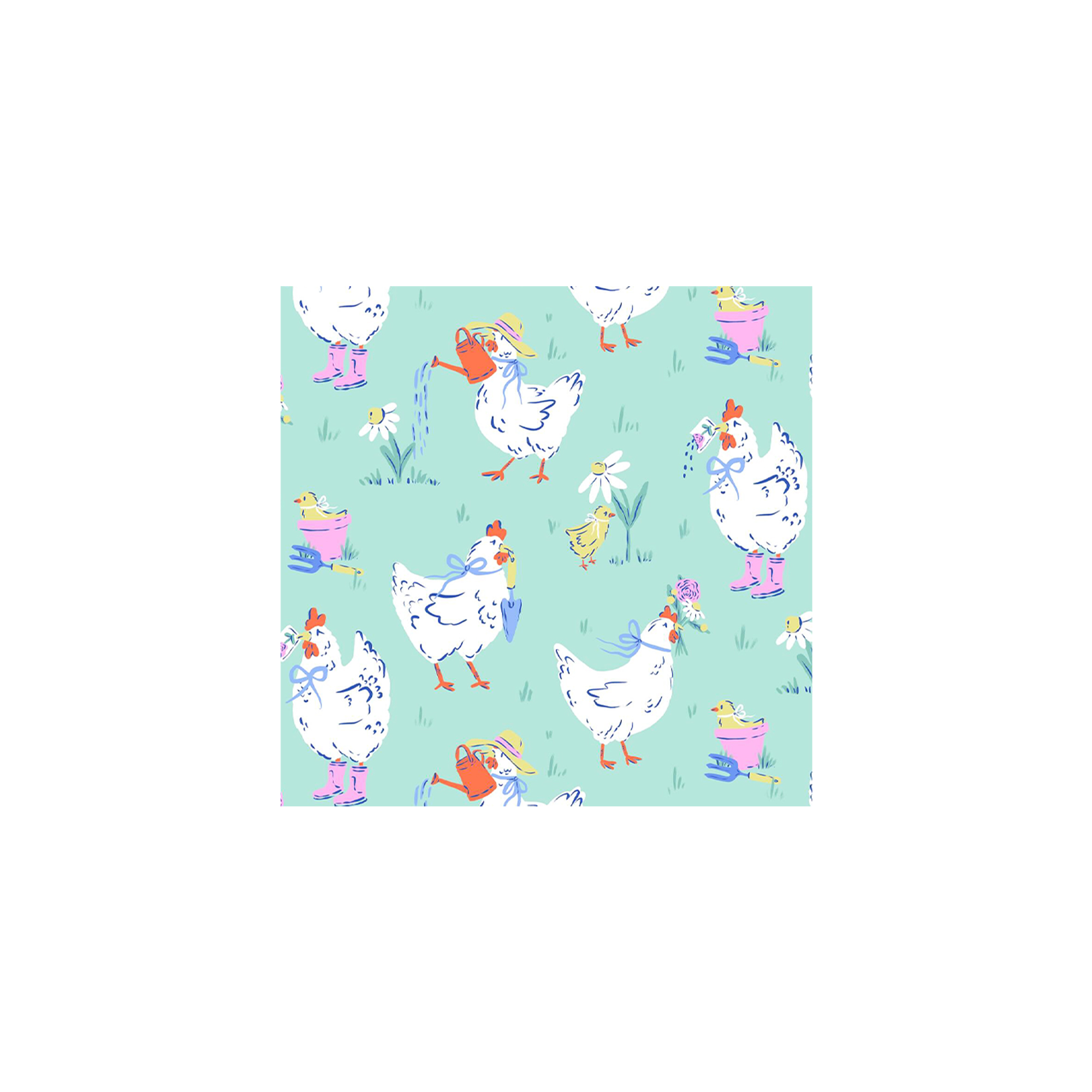 Easter Theme Mint Green Napkin