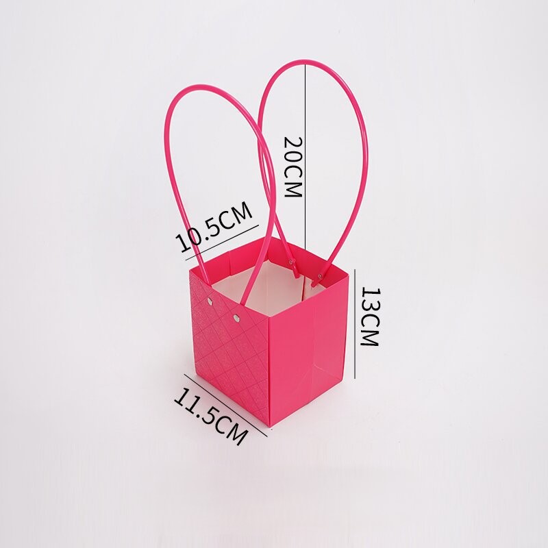 Macaron Color Series Embossed Square Handbag Gift Bag
