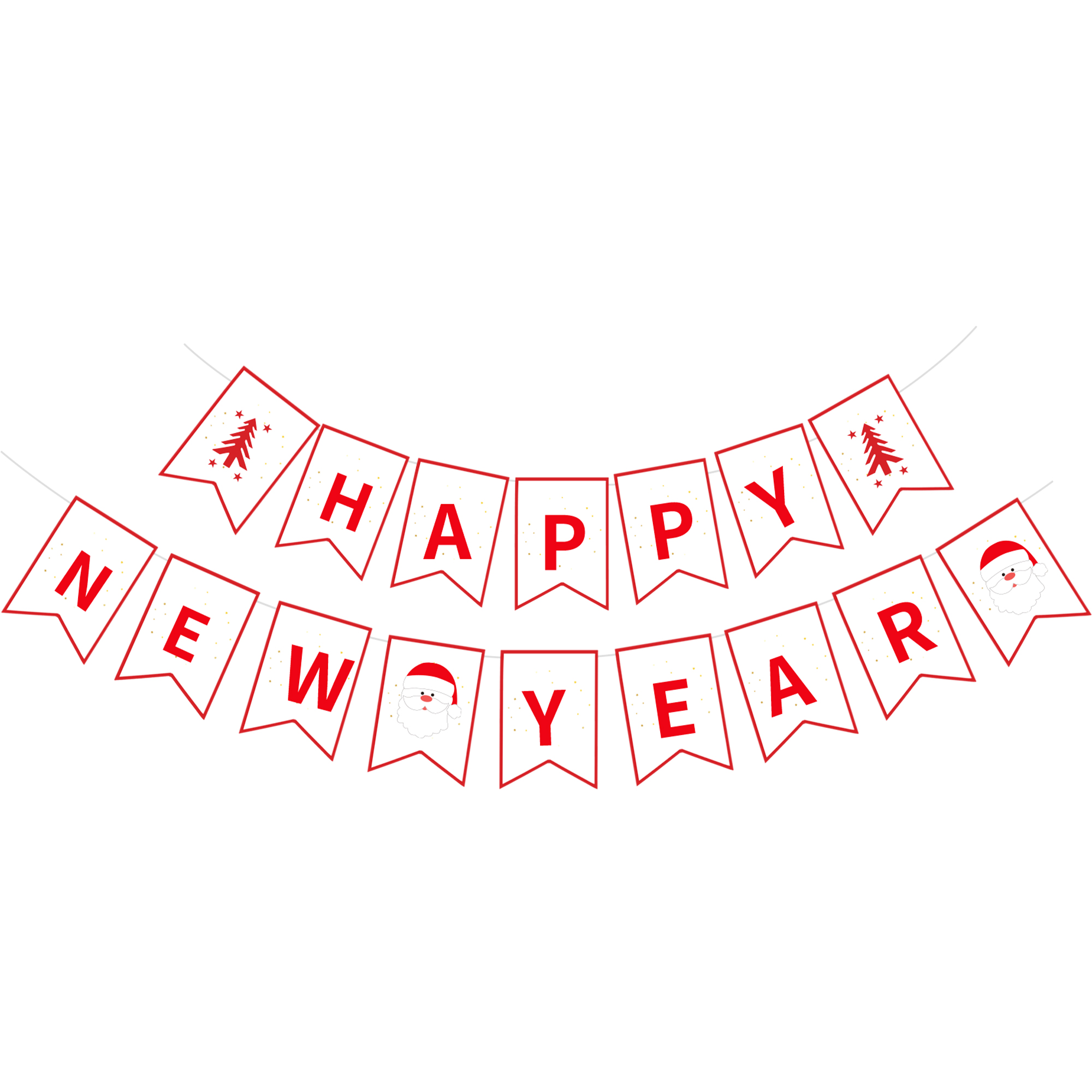 Christmas Theme White Background Christmas Letter Banner