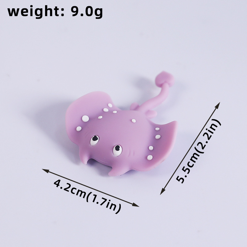 Ocean Animal Series Toys for Children's Birthday Cake Decoration