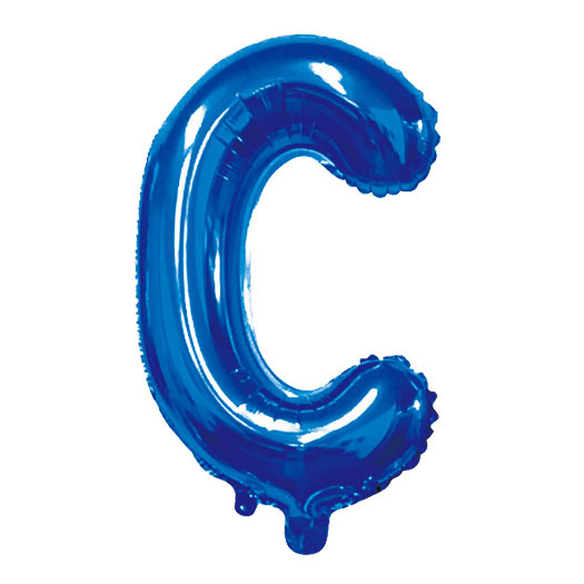 40 inch Blue Letter C Foil Balloon