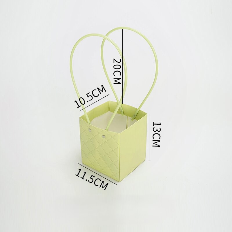 Macaron Color Series Embossed Square Handbag Gift Bag