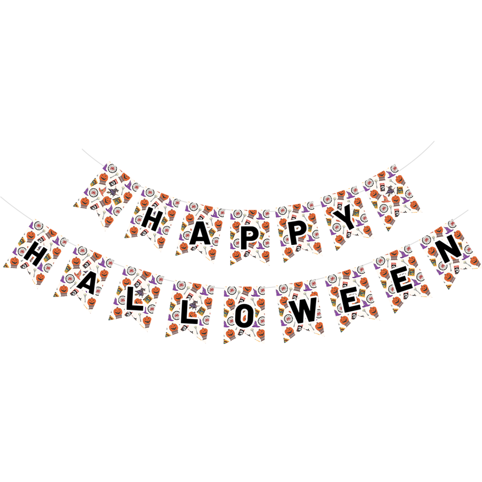 Halloween Theme Skin Color Background Orange Pumpkin Banner