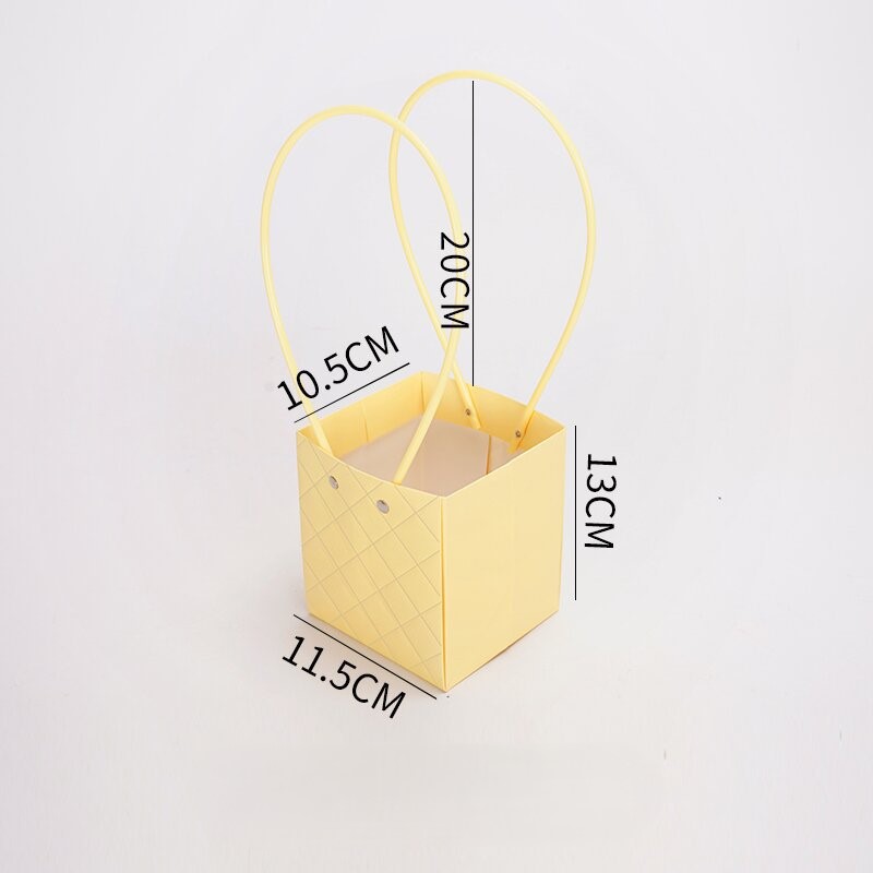 Macaron Color Series Embossed Square Handbag Gift Bag