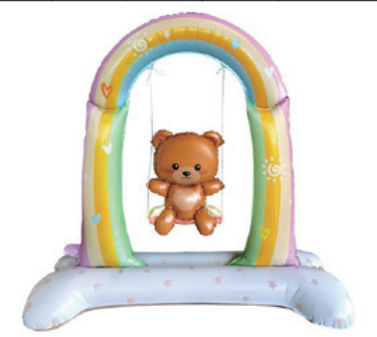 Children Theme Little Bear Swing Foil Balloon