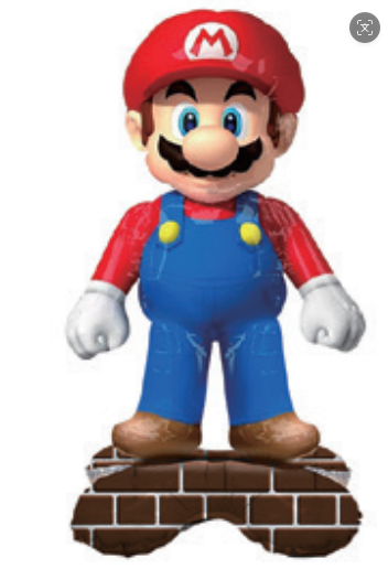 Children Theme Mario Foil Balloon