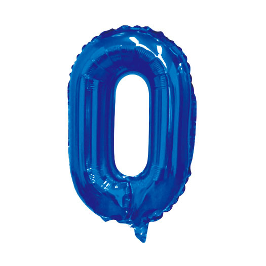40 inch Blue Letter O Foil Balloon