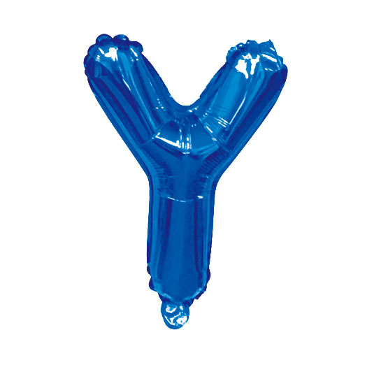 40 inch Blue Letter Y Foil Balloon