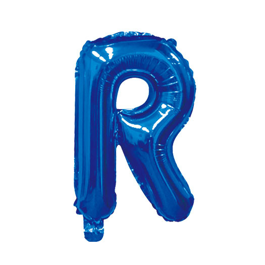 40 inch Blue Letter R Foil Balloon