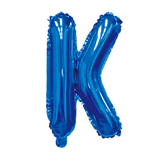 40 inch Blue Letter K Foil Balloon