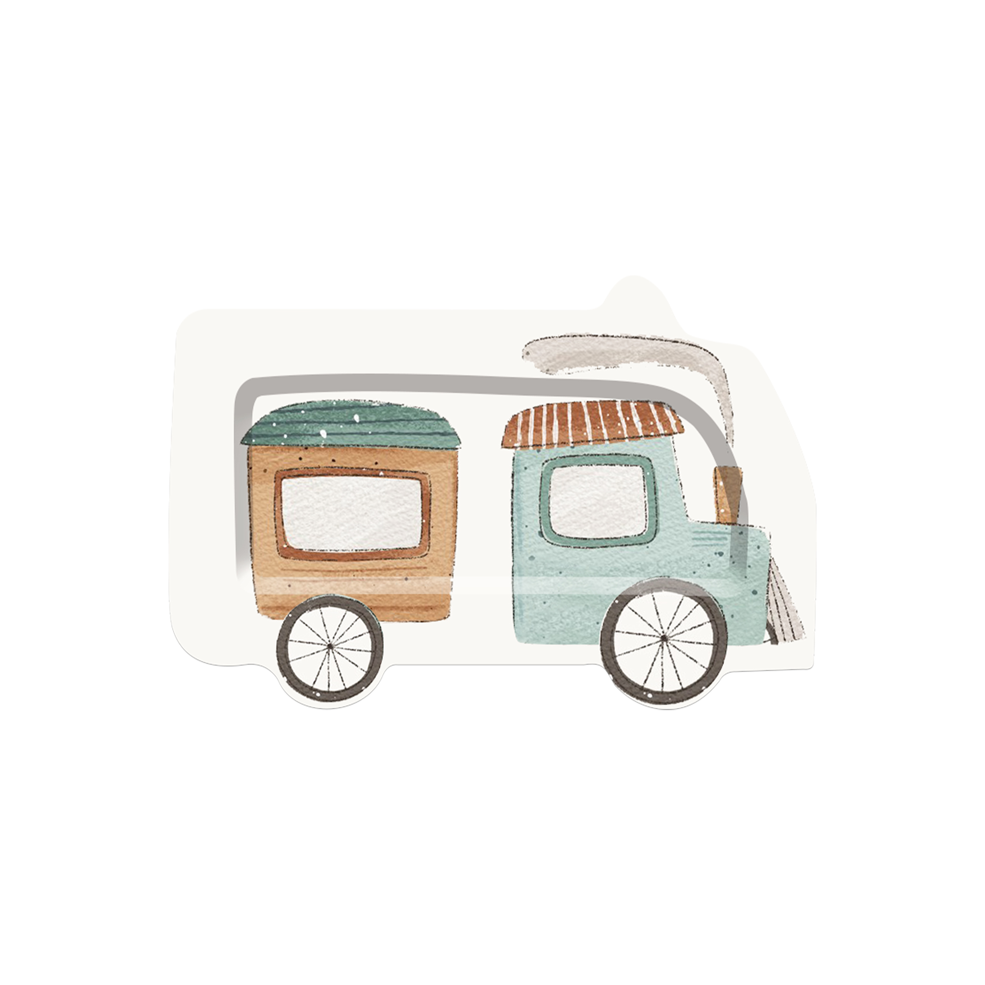 Kids Theme Truck Shape 7 Inch Plate
