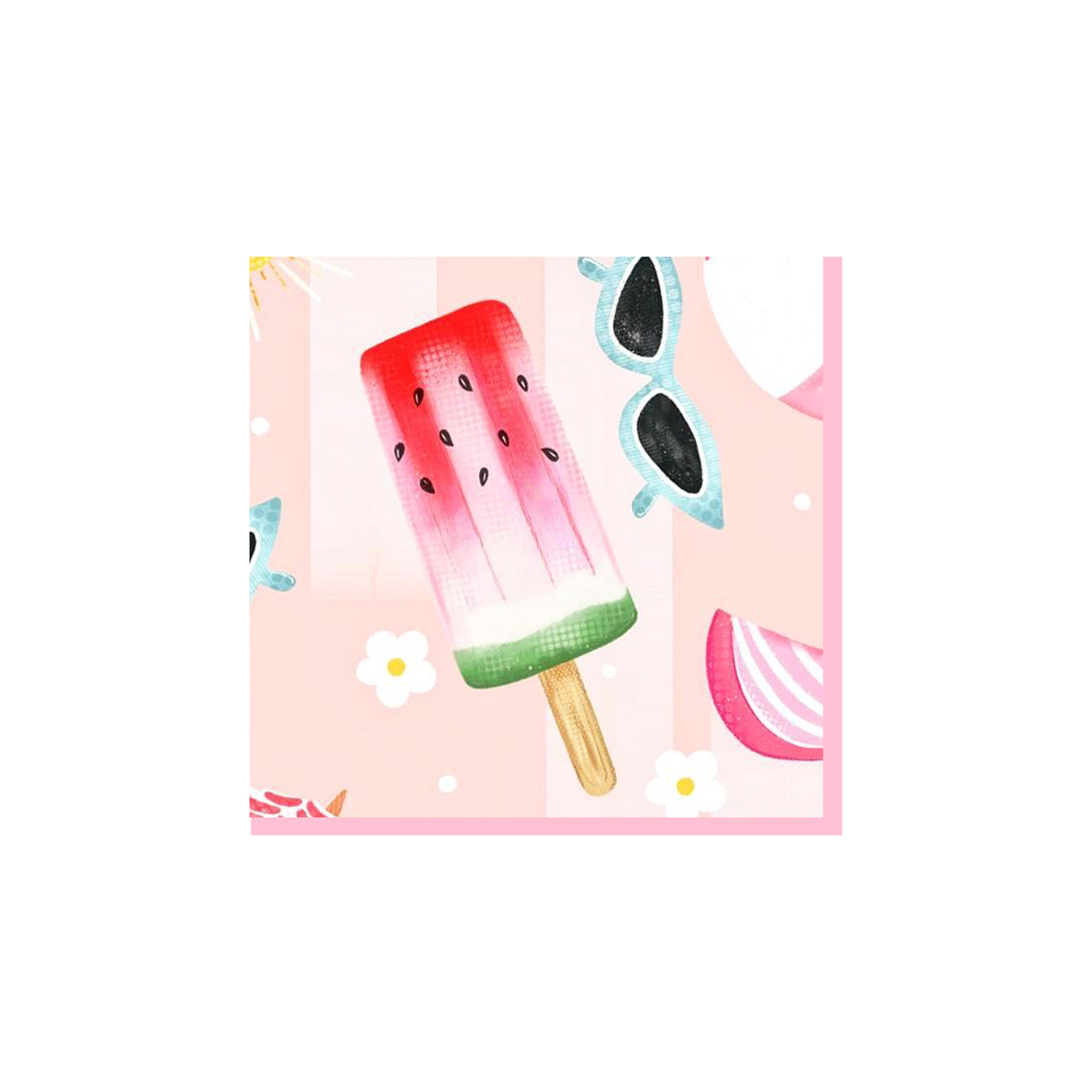 Summer Theme Pink Color Napkin