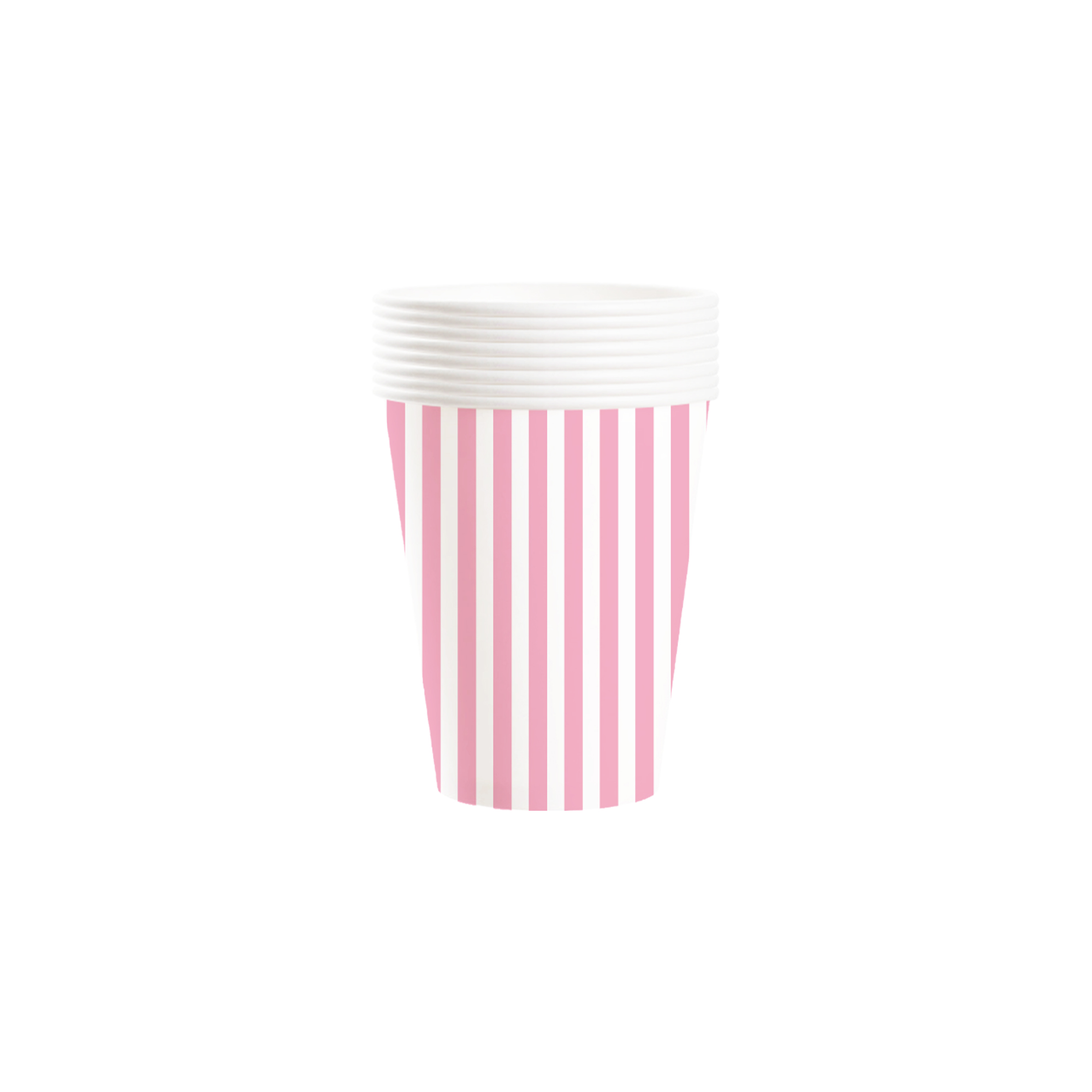 Animal Theme Pink Stripes Paper Cup