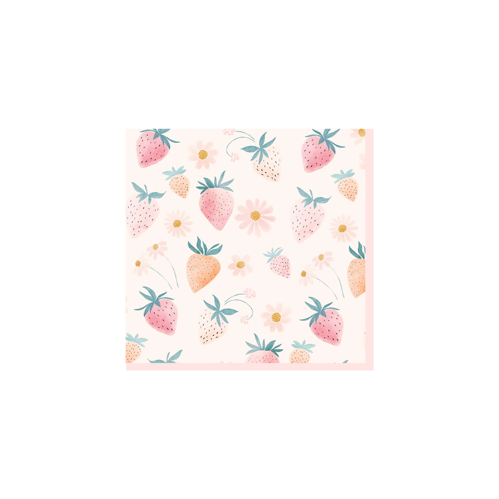 Fruit Theme Light Pink Color Napkin