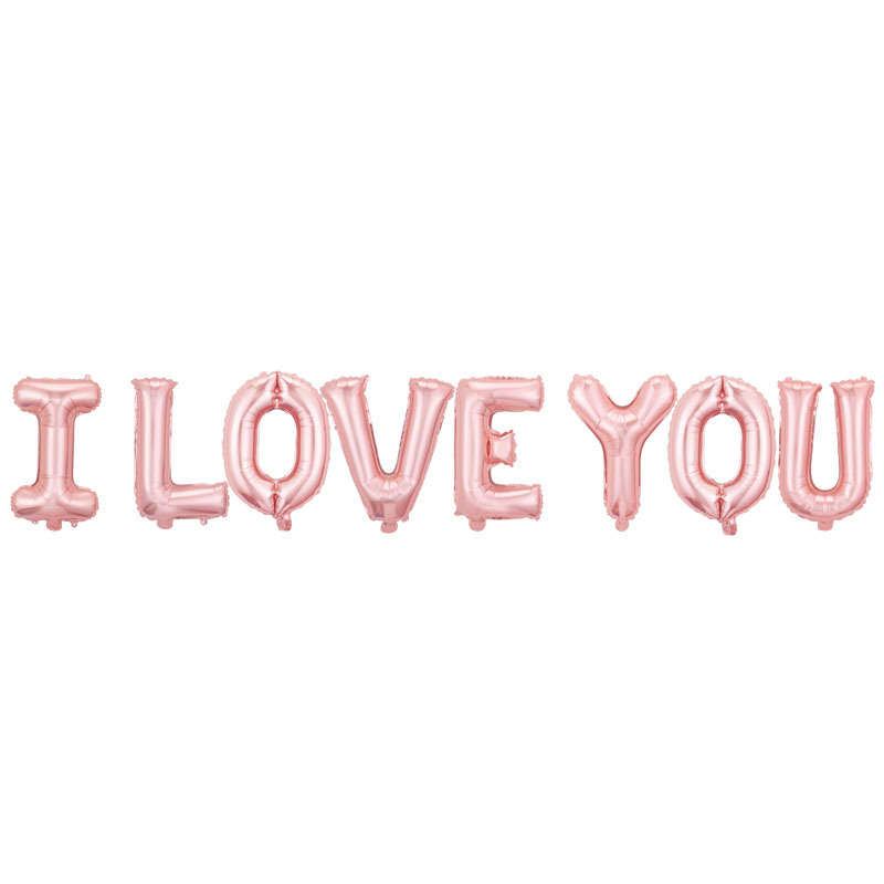 16 inch Rose Gold I LOVE YOU Foil Balloon