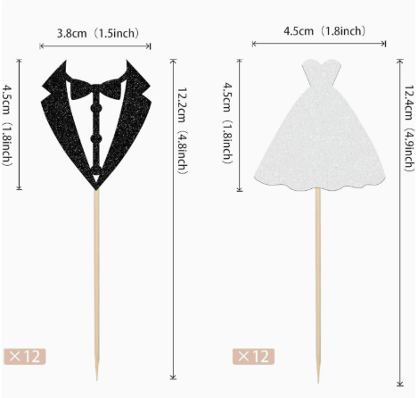 Wedding Theme Bride and GroomCake Topper
