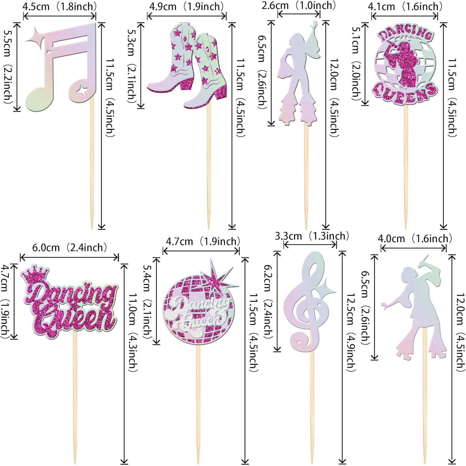 Birthday Theme Dancing Cake Topper