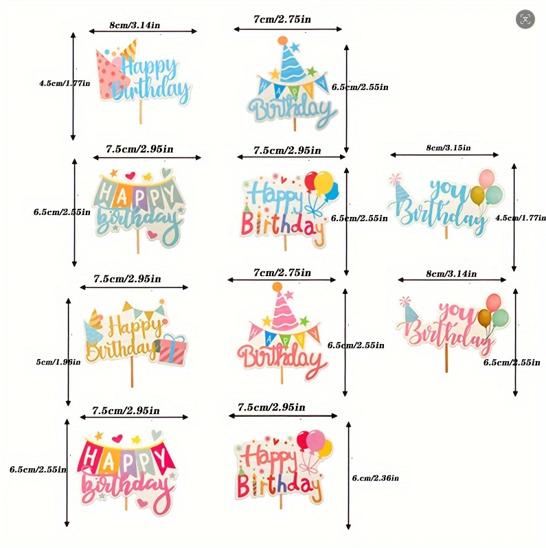 Birthday Theme Birthday Cake Topper