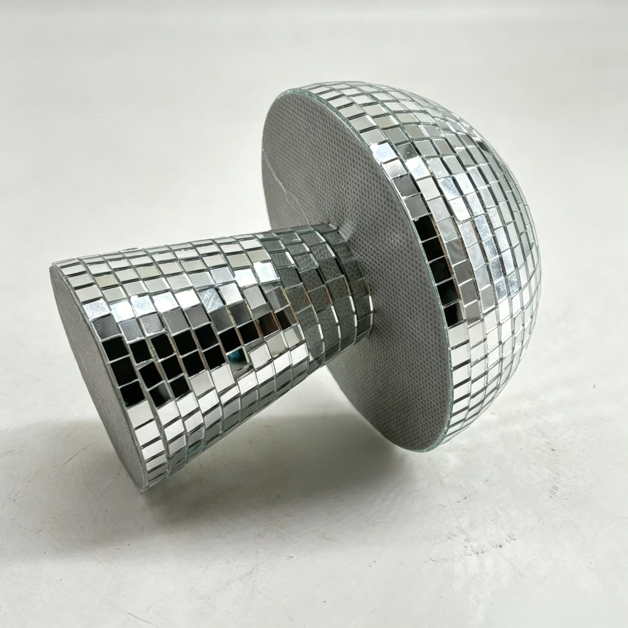 Sliver Mushroom Disco Ball Mosaic Glass Decor Lamp