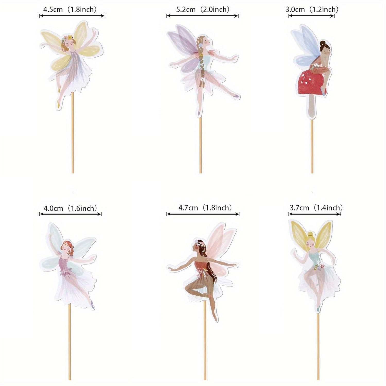Birthday Theme Fairy Cake Topper