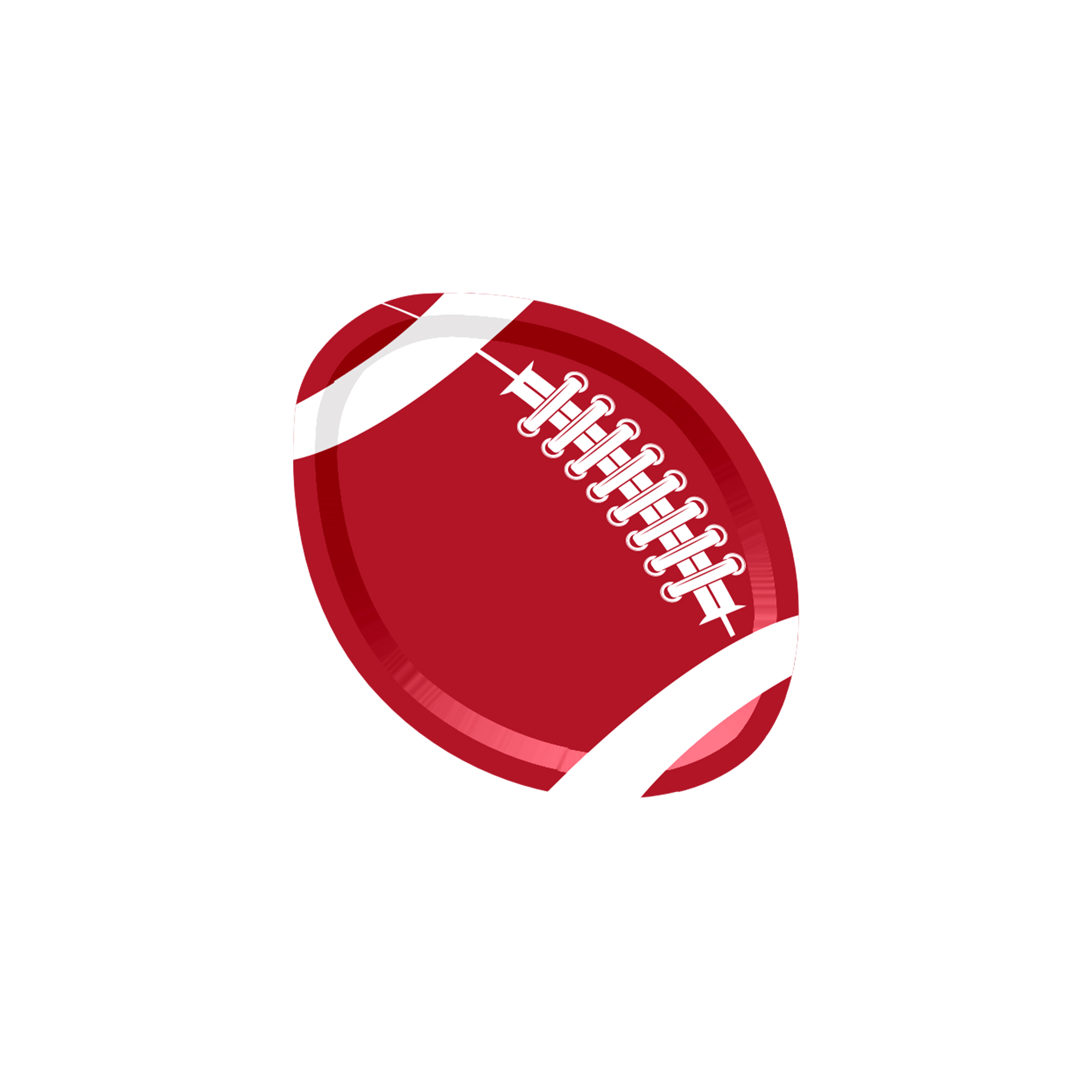 Sport Theme American Football Shape Dessert Plate