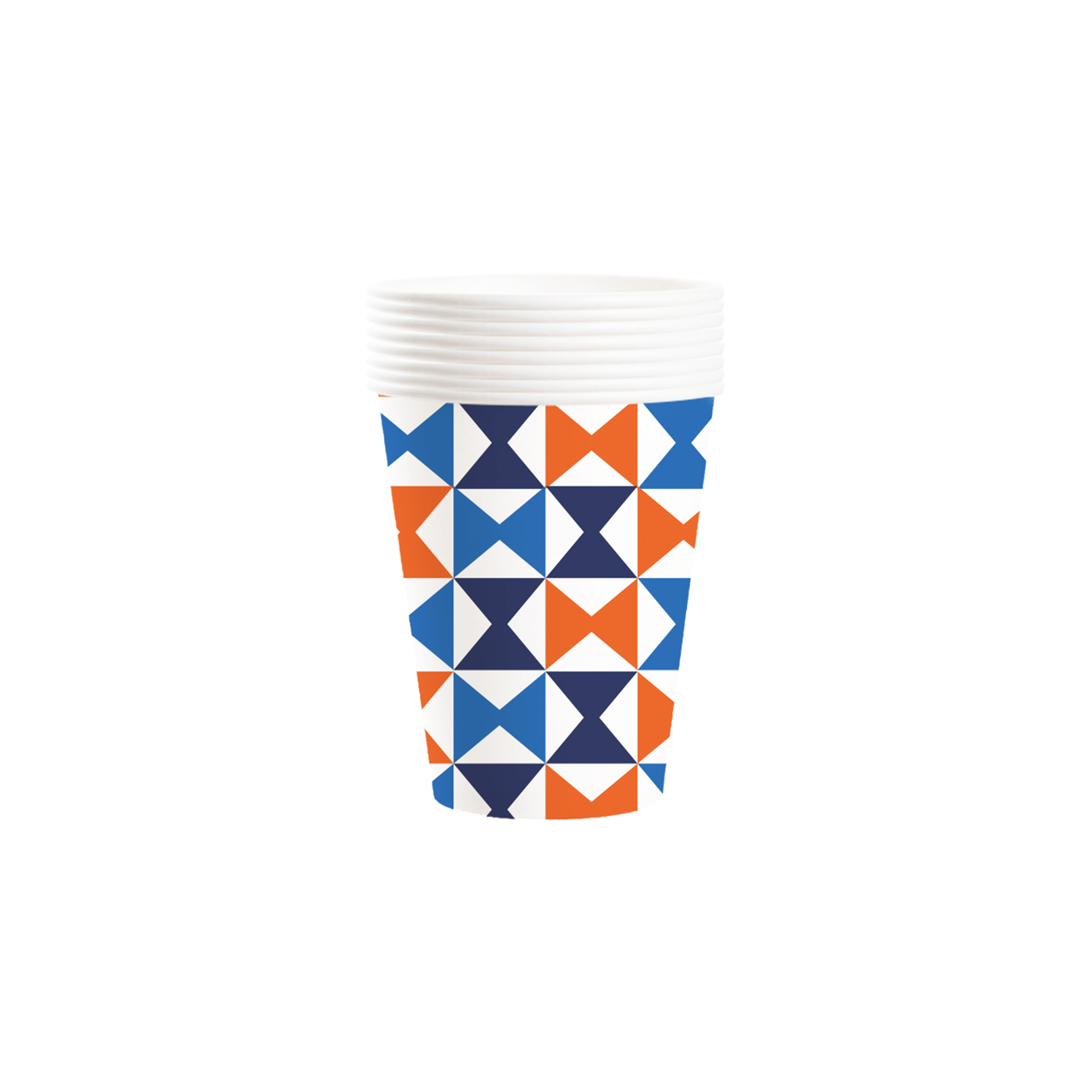Sport Theme Grid Pattern Paper Cup
