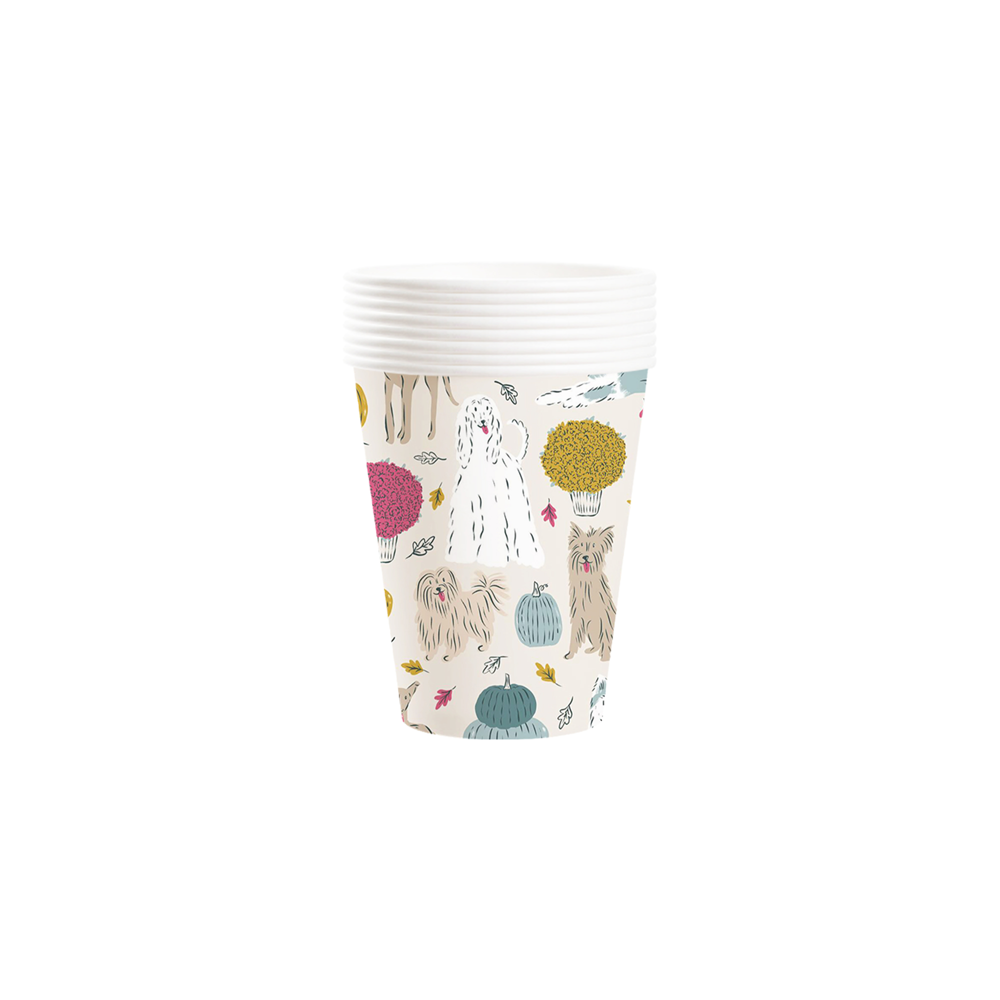 Animal Theme with Dog Paper Cup