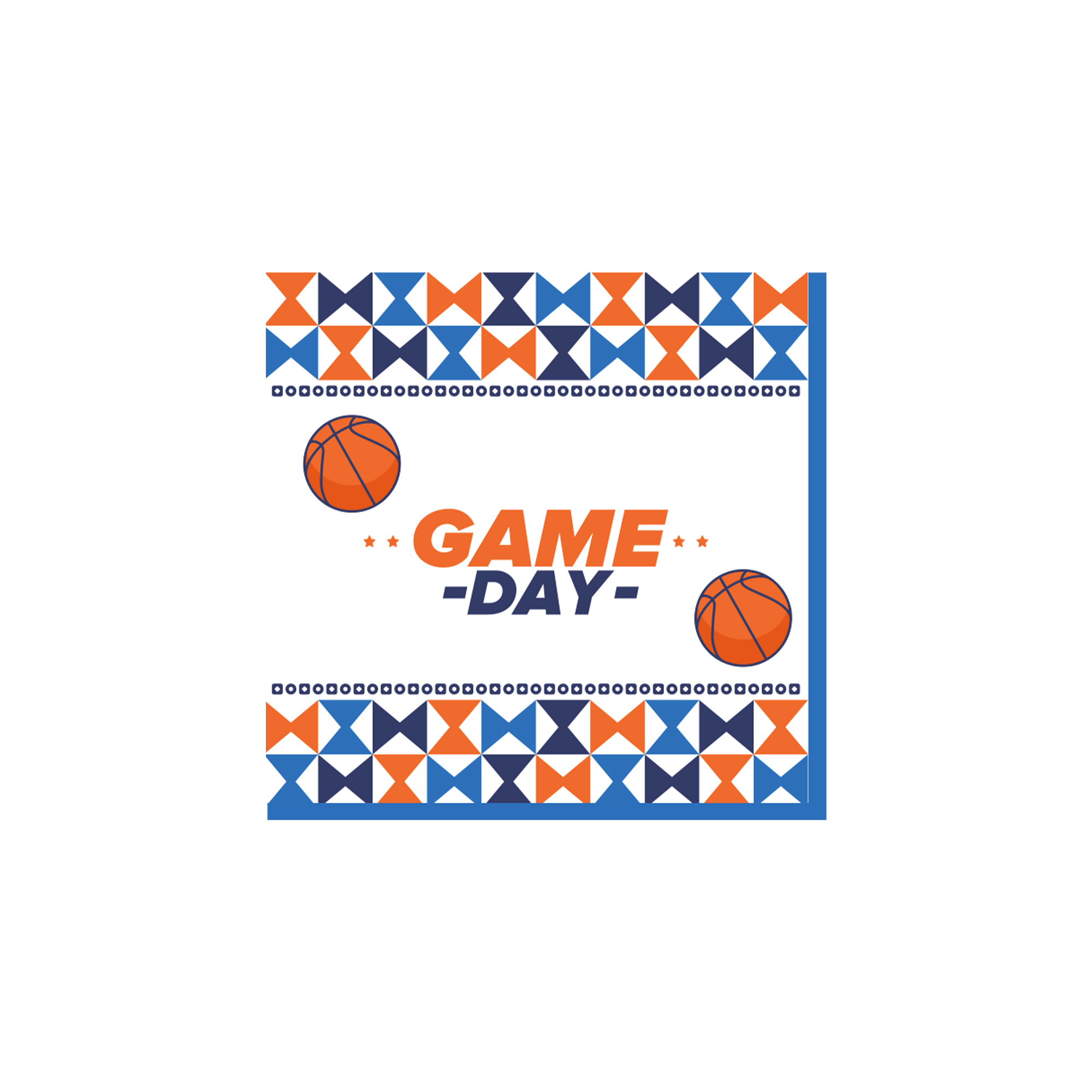 Sport Theme Basketball Theme Game Day Napkin