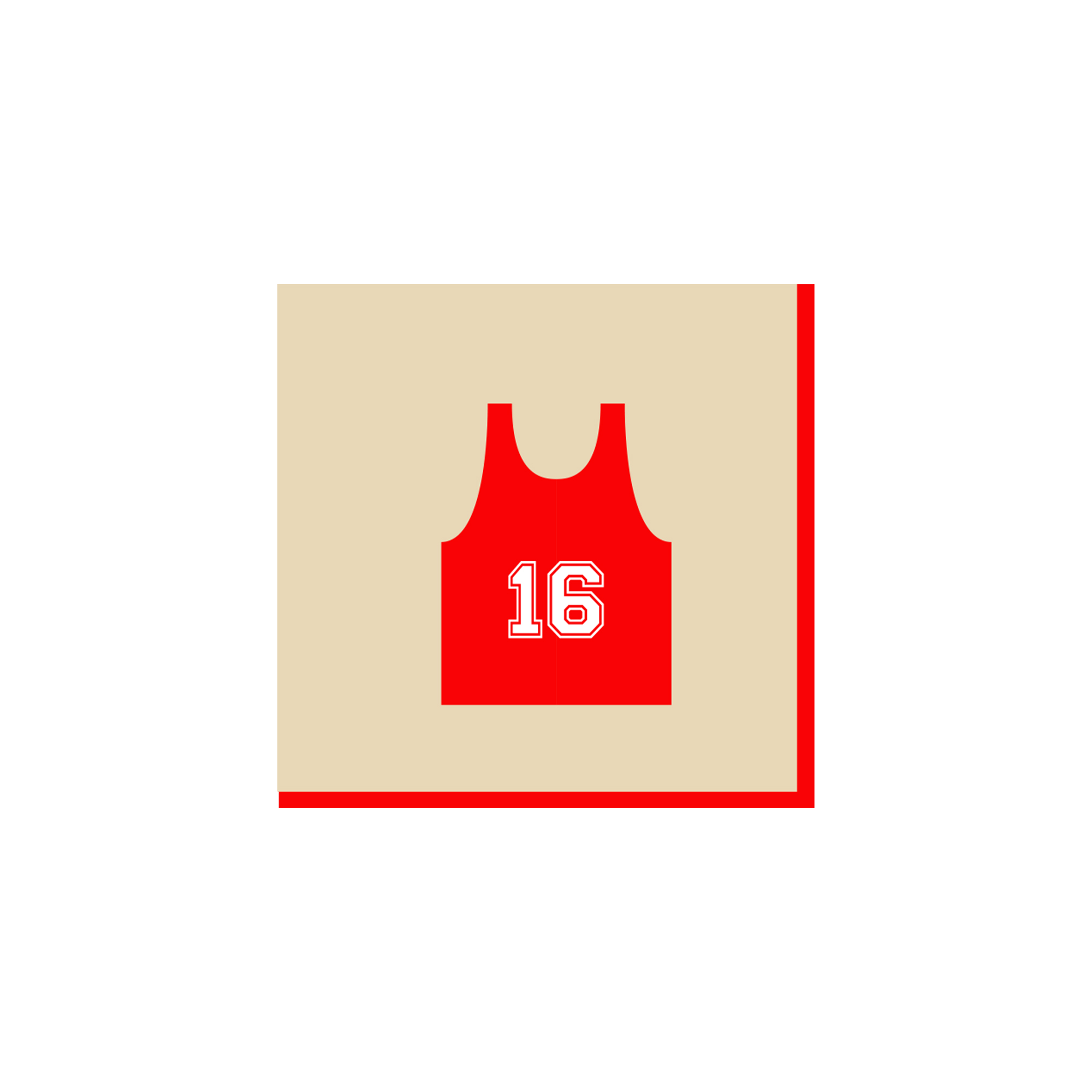 Sport Theme Jersey Pattern Napkin