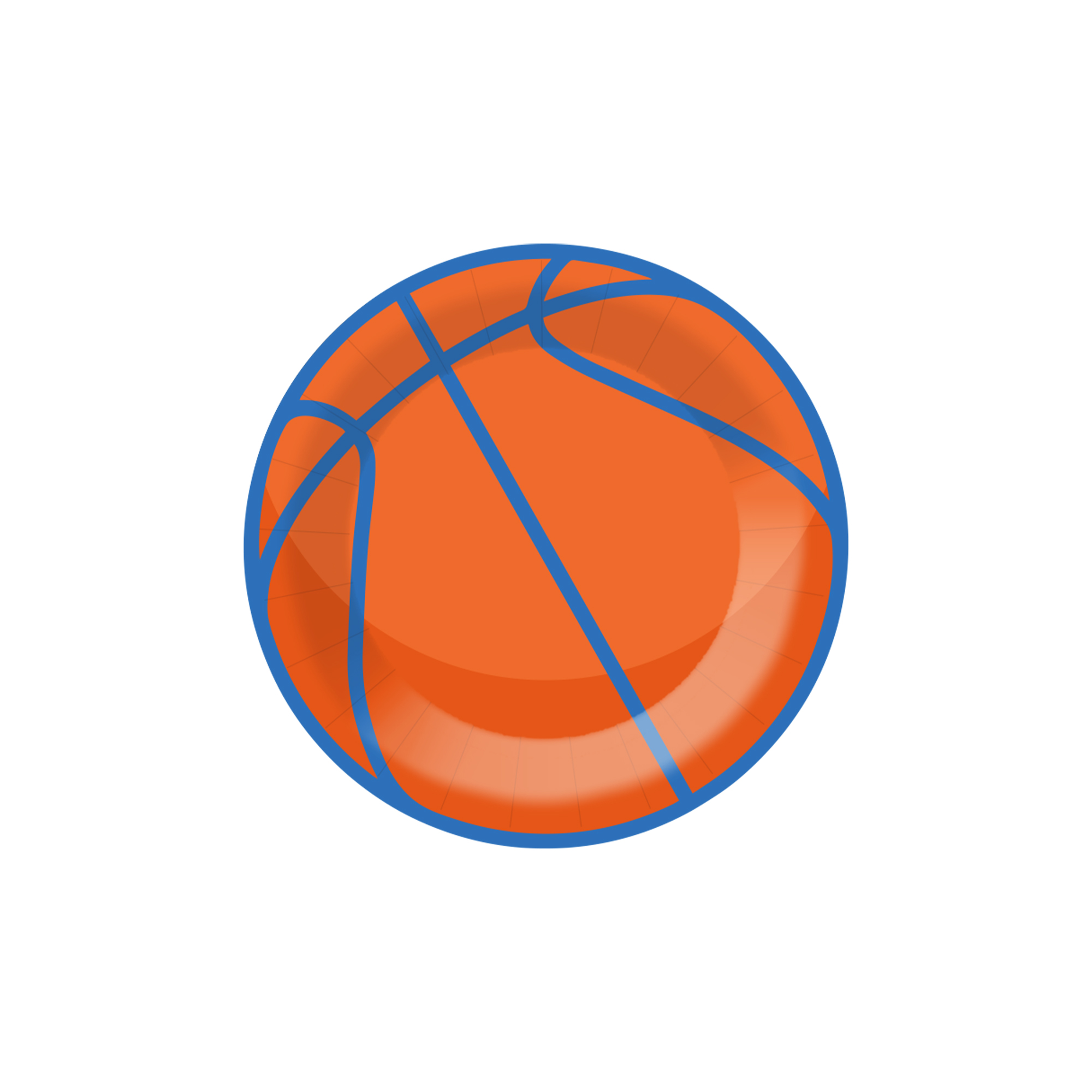 Basketball Theme Basketball Shape Dessert Plate